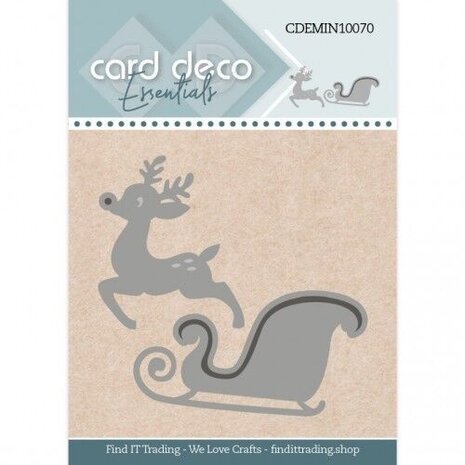 Card Deco Mini Snijmal Santa's Sledge (CDEMIN10070) Card Deco Mini Snijmal Santa's Sledge (CDEMIN10070)