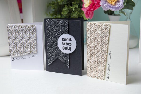 Sizzix Smooth Cardstock A4 Black/Ivory/White (665989)