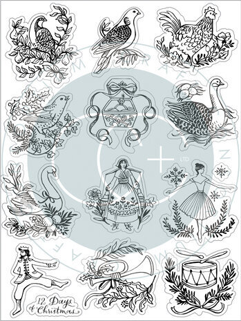 Craft Consortium 12 Days of Christmas Clear Stamps (CCSTMP091) Craft Consortium 12 Days of Christmas Clear Stamps (CCSTMP091)