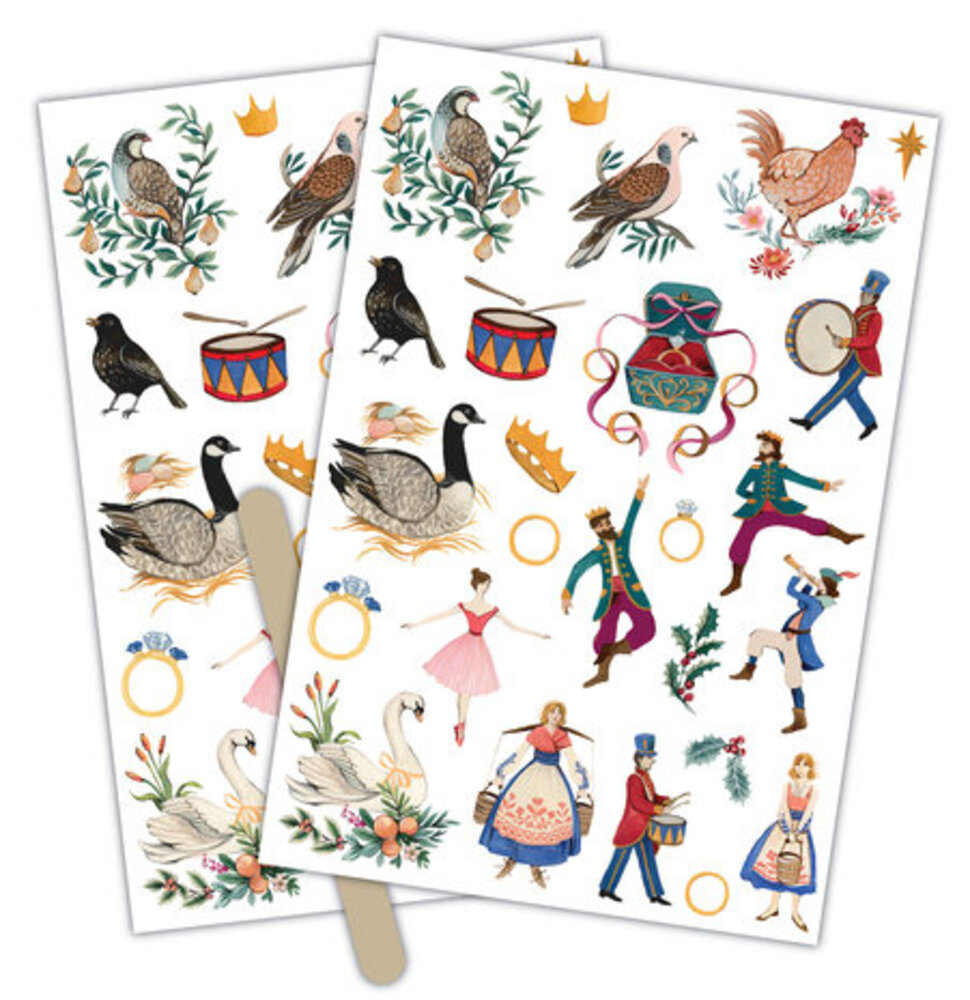 Craft Consortium 12 Days of Christmas Rub-on Transfers (CCRUBT006) Craft Consortium 12 Days of Christmas Rub-on Transfers (CCRUBT006)