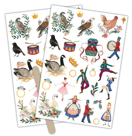 Craft Consortium 12 Days of Christmas Rub-on Transfers (CCRUBT006) Craft Consortium 12 Days of Christmas Rub-on Transfers (CCRUBT006)