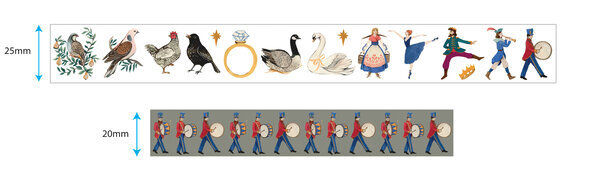 Craft Consortium 12 Days of Christmas Washi Tape (CCWTPE022)