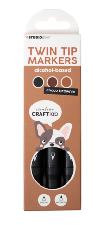 Creative Craftlab Twin Tip Markers Choco Brownie (CCL-ES-MARK07)