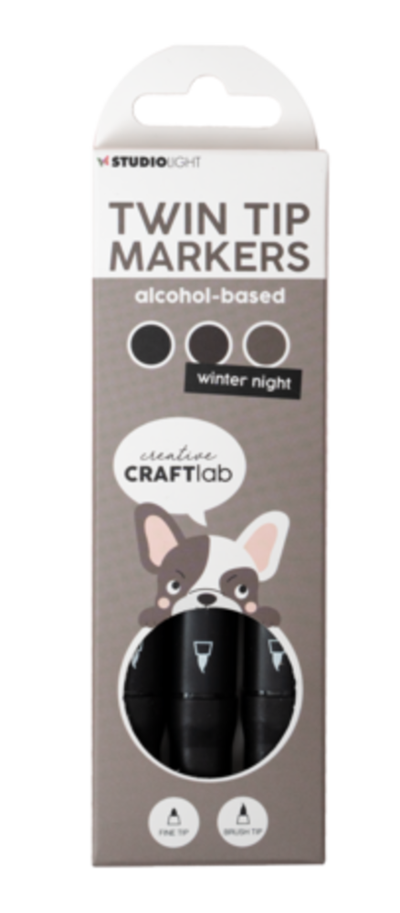 Creative Craftlab Twin Tip Markers Winter Night (CCL-ES-MARK08) Creative Craftlab Twin Tip Markers Winter Night (CCL-ES-MARK08)