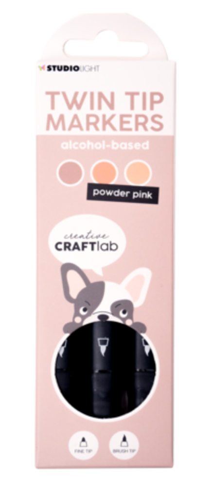 Creative Craftlab Twin Tip Markers Powder Pink (CCL-ES-MARK09)