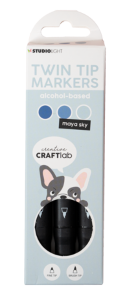 Creative Craftlab Twin Tip Markers Maya Sky (CCL-ES-MARK11) - Copy