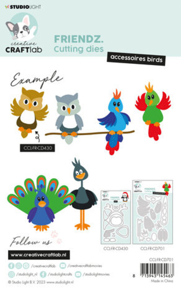 Creative Craftlab Friendz Dies Birds Accessoires (CCL-FR-CD701) Creative Craftlab Friendz Dies Birds Accessoires (CCL-FR-CD701)