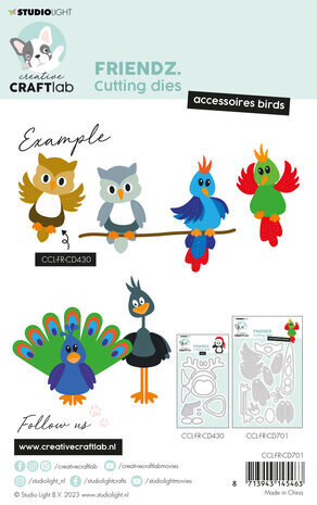 Creative Craftlab Friendz Dies Birds Accessoires (CCL-FR-CD701) Creative Craftlab Friendz Dies Birds Accessoires (CCL-FR-CD701)