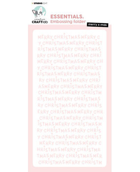 Creative Craftlab Essentials Slimline Embossing Folder Merry X-mas (CCL-ES-EMB15) Creative Craftlab Essentials Slimline Embossing Folder Merry X-mas (CCL-ES-EMB15)