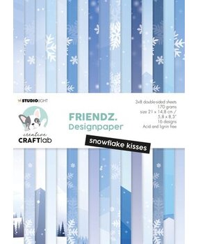 Creative Craftlab Friendz Snowflake Kisses A5 Paper Pad (CCL-FR-PP112) Creative Craftlab Friendz Snowflake Kisses A5 Paper Pad (CCL-FR-PP112)