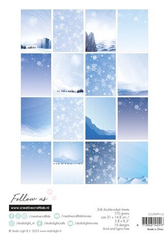 Creative Craftlab Friendz Snowflake Kisses A5 Paper Pad (CCL-FR-PP112) Creative Craftlab Friendz Snowflake Kisses A5 Paper Pad (CCL-FR-PP112)