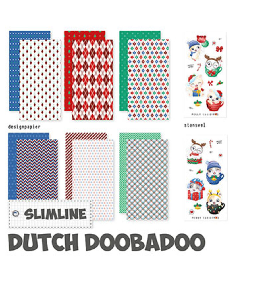Dutch Doobadoo Crafty Paper Slimline Christmas Kitten (473.005.051) Dutch Doobadoo Crafty Paper Slimline Christmas Kitten (473.005.051)
