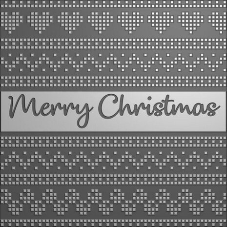 Nellie Snellen 3D Embossing Folder Merry Christmas (EF3D077) Nellie Snellen 3D Embossing Folder Merry Christmas (EF3D077)