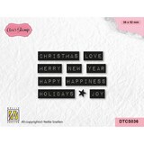 Nellie Snellen Clear Stamp Christmas Love Typed (DTCS036)