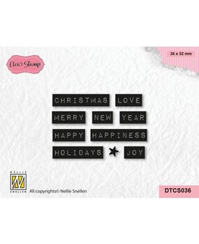 Nellie Snellen Clear Stamp Christmas Love Typed (DTCS036) Nellie Snellen Clear Stamp Christmas Love Typed (DTCS036)