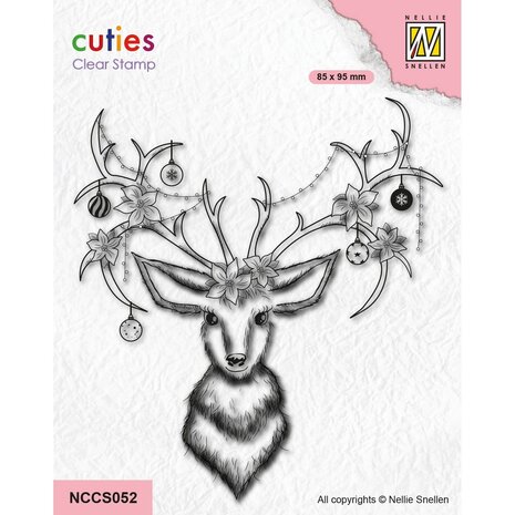 Nellie Snellen Clear Stamp Reindeer (NCCS052) Nellie Snellen Clear Stamp Reindeer (NCCS052)