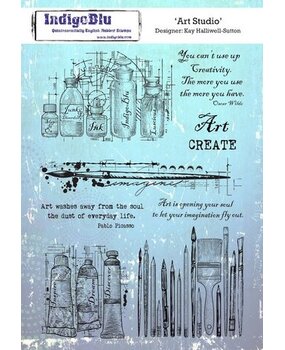 IndigoBlu Art Studio A5 Rubber Stamps (IND0443)
