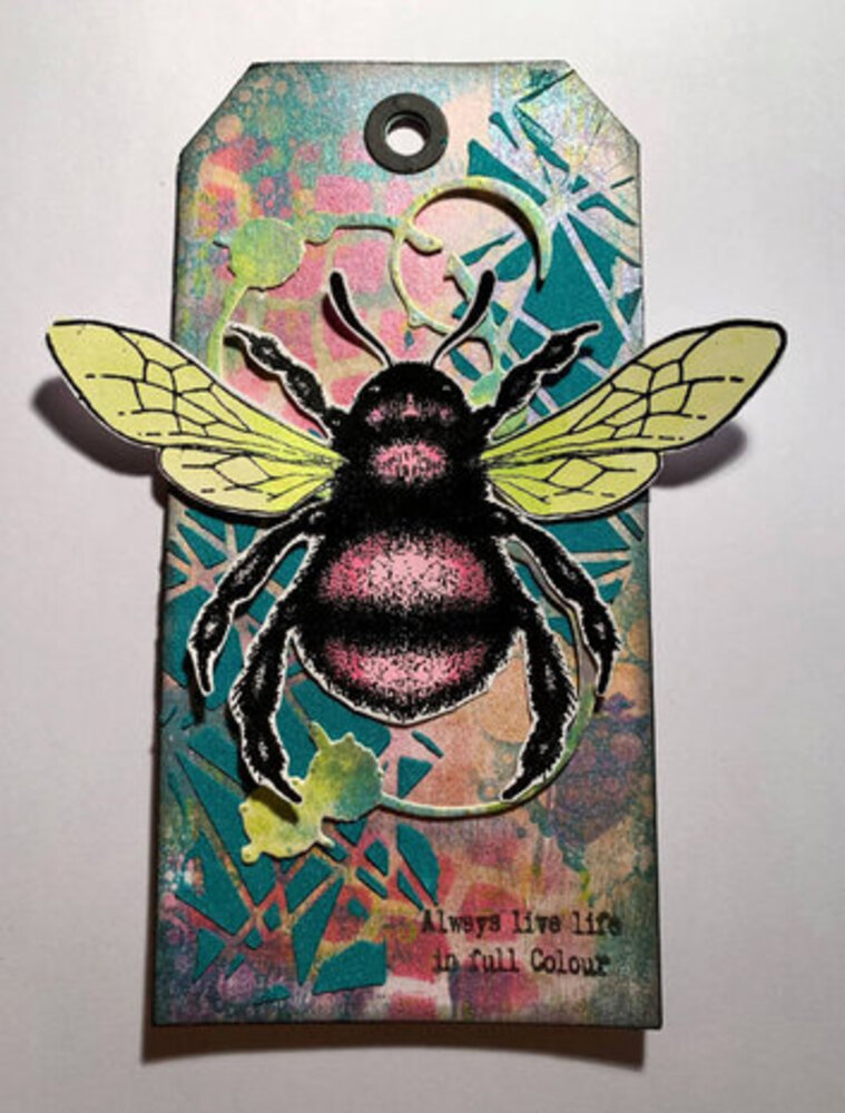 IndigoBlu Giant Bee A6 Rubber Stamp (IND0528)