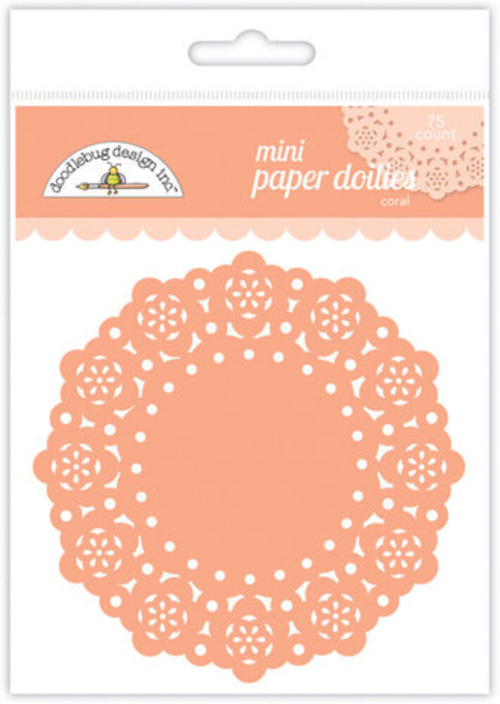 Doodlebug Design Inc. Coral Mini Doilies (75pcs) (4615)