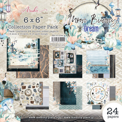 Memory Place Moon Bunny Dream 6x6 Inch Paper Pack (MP-61244) Memory Place Moon Bunny Dream 6x6 Inch Paper Pack (MP-61244)
