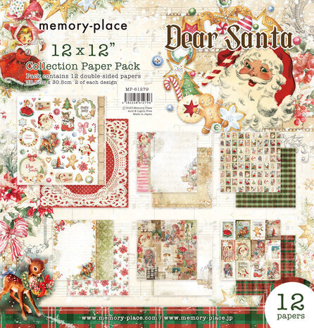 Memory Place Dear Santa 12x12 Inch Paper Pack (MP-61279)