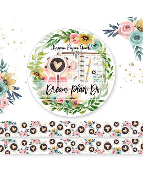 Memory Place Dream Plan Do Washi Tape 15mm (MP-61211) Memory Place Dream Plan Do Washi Tape 15mm (MP-61211)