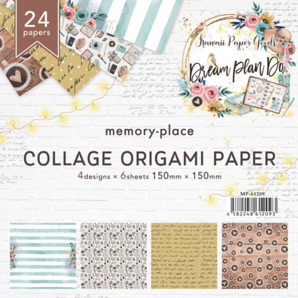Memory Place Dream Plan Do Collage Origami Paper (MP-61209)