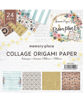 Memory Place Dream Plan Do Collage Origami Paper (MP-61209)
