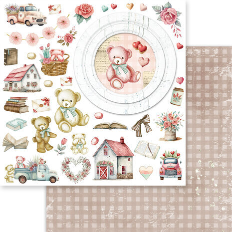 Memory Place Beary Sweet 12x12 Inch Paper Pack (MP-61214) Memory Place Beary Sweet 12x12 Inch Paper Pack (MP-61214)