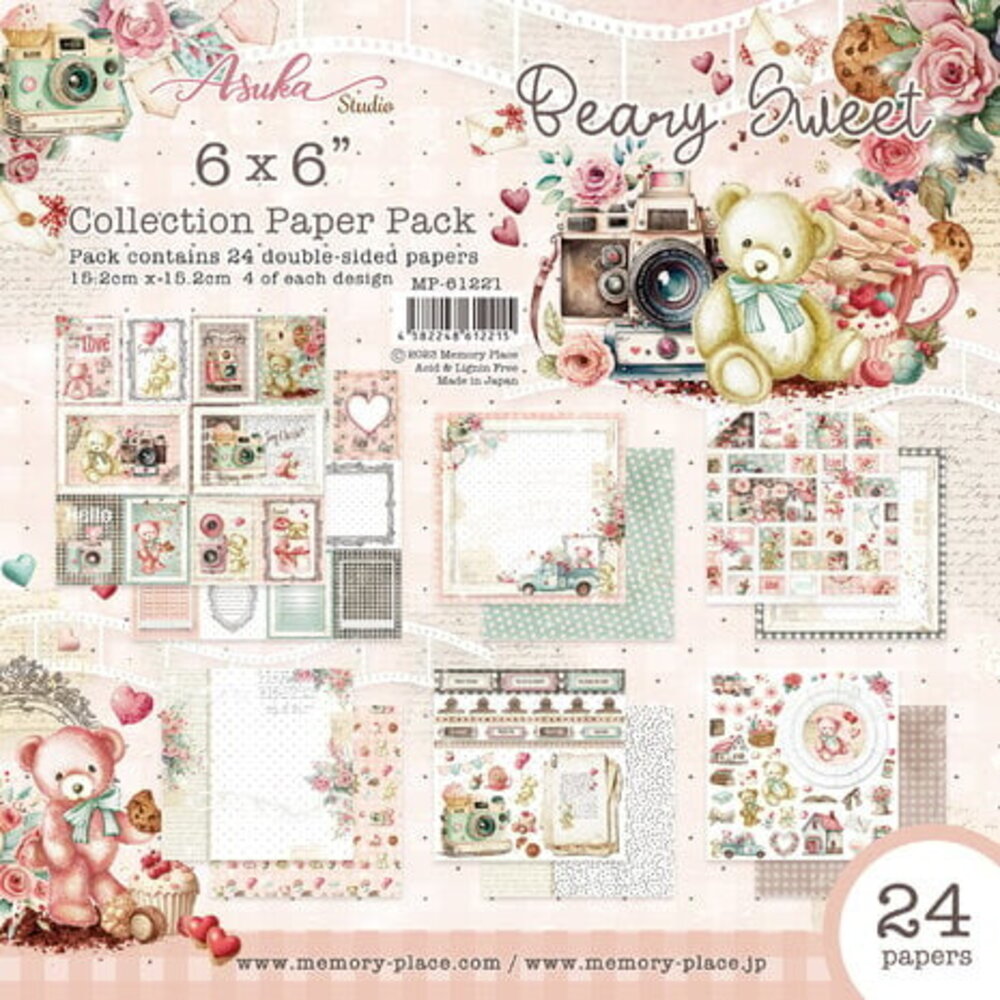 Memory Place Beary Sweet 6x6 Inch Paper Pack (MP-61221) Memory Place Beary Sweet 6x6 Inch Paper Pack (MP-61221)