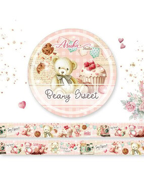 Memory Place Beary Sweet 1 Washi Tape 15mm (MP-61226) Memory Place Beary Sweet 1 Washi Tape 15mm (MP-61226)