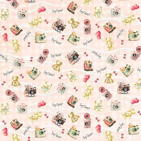 Memory Place Beary Sweet Collage Origami Paper (MP-61260)