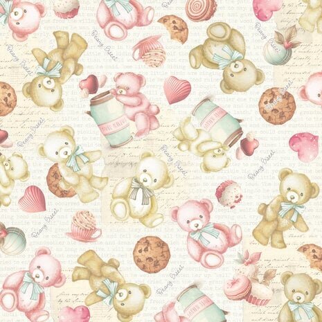 Memory Place Beary Sweet Collage Origami Paper (MP-61260)