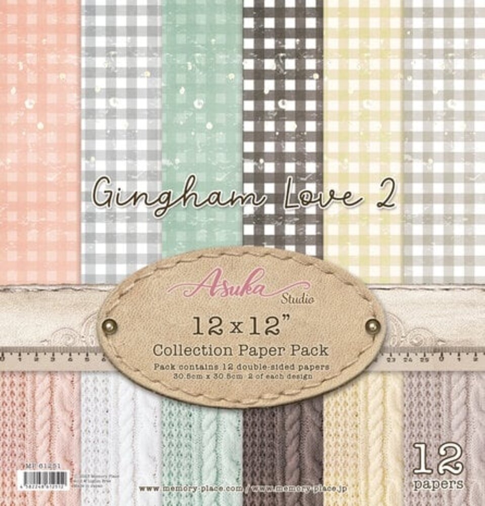 Memory Place Gingham Love 2 12x12 Inch Paper Pack (MP-61251) Memory Place Gingham Love 2 12x12 Inch Paper Pack (MP-61251)