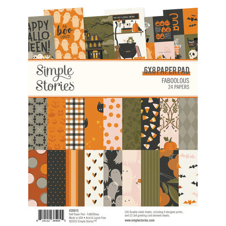 Simple Stories FaBOOlous 6x8 Inch Paper Pad (20915)