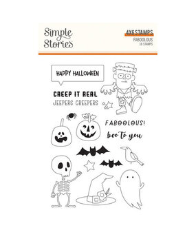 Simple Stories FaBOOlous Clear Stamps (20916) Simple Stories FaBOOlous Clear Stamps (20916)