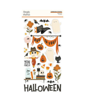 Simple Stories FaBOOlous Chipboard Stickers (20917)