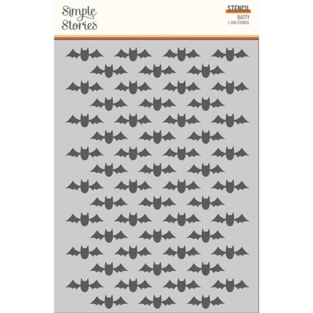 Simple Stories FaBOOlous Stencil Batty (20927)