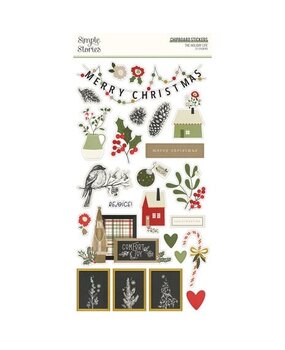 Simple Stories The Holiday Life Chipboard Stickers (20517)