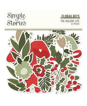 Simple Stories The Holiday Life Floral Bits (20520)