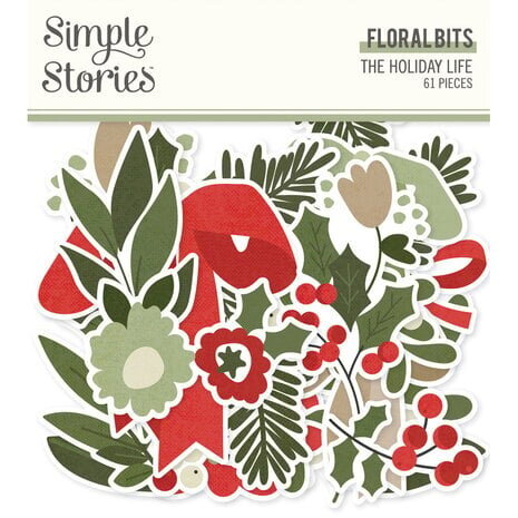 Simple Stories The Holiday Life Floral Bits (20520)