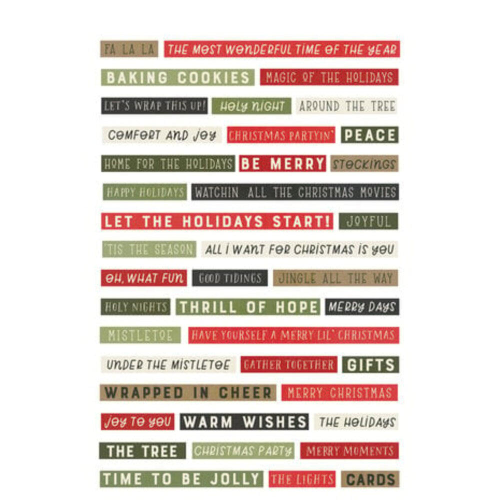 Simple Stories The Holiday Life Sticker Book (20521)