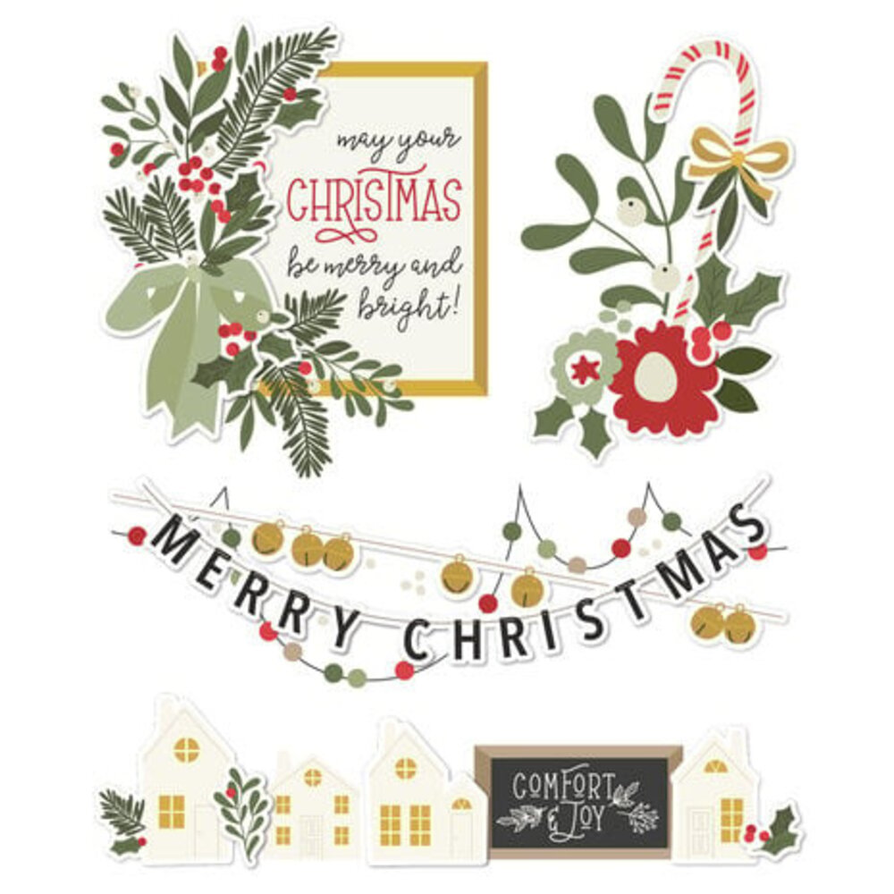 Simple Stories The Holiday Life Layered Chipboard (20523) Simple Stories The Holiday Life Layered Chipboard (20523)