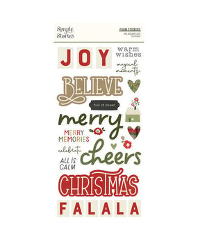 Simple Stories The Holiday Life Foam Stickers (20525)