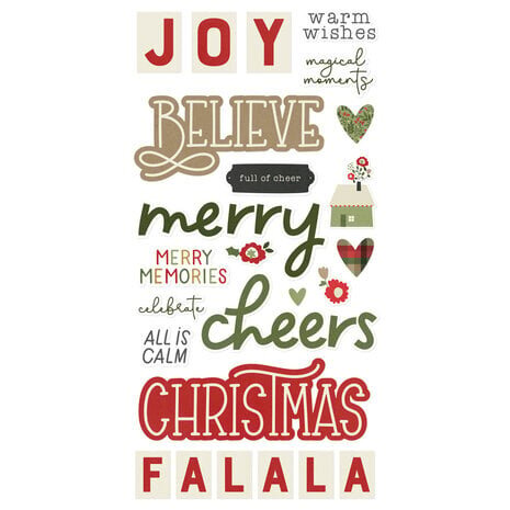 Simple Stories The Holiday Life Foam Stickers (20525)