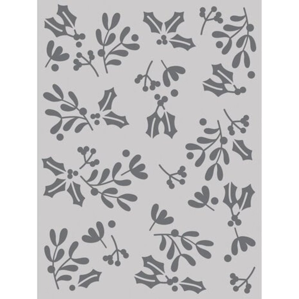 Simple Stories The Holiday Life Stencil Mistletoe and Holly (20531) Simple Stories The Holiday Life Stencil Mistletoe and Holly (20531)