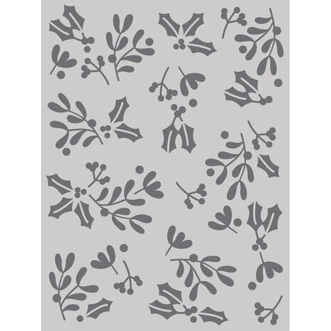 Simple Stories The Holiday Life Stencil Mistletoe and Holly (20531) Simple Stories The Holiday Life Stencil Mistletoe and Holly (20531)