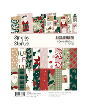 Simple Stories Boho Christmas 6x8 Inch Paper Pad (20615)