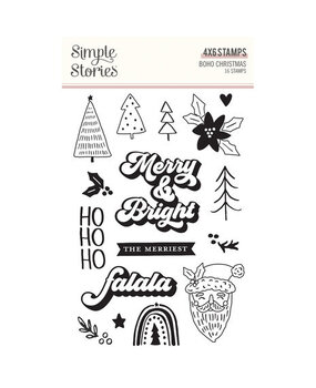 Simple Stories Boho Christmas Clear Stamps (20616)