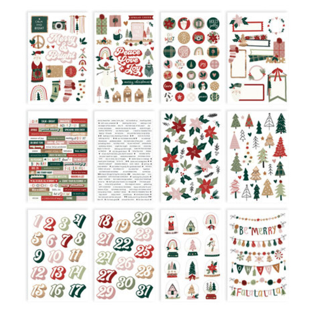Simple Stories Boho Christmas Sticker Book (20621) Simple Stories Boho Christmas Sticker Book (20621)